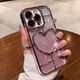 thumbnail image 1 of Funda De Lujo 3D clear flashing love case iphone 14 pro max 13 12 11 14 plus promax premium camera Cobertura Completa Galvanizada Protección Contra Golpes Blanda, 1 of 3