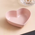 thumbnail image 2 of Dessert Dish Heart-shaped Stackable Drop Resistant Washable Sound Construction Pack Food Anti-deform Seasoning Plate for Dining Room, 2 of 2