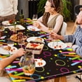 thumbnail image 5 of Tablecover Plastic Tablecloth Disposable Table Cover Birthday Party Decoration for Party Supplies (3 Pieces), 5 of 5