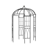 SCENDOR Garden Arches Arbors 9' High x 6.8' Wide Durable Metal Gazebo and Trellis for Outdoor Garden, Perfect for Climbing Plants, Weddings, and Ceremonies, 32 lb