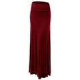thumbnail image 7 of Made by Johnny Women's Lightweight Floor Length Maxi Skirt XXL MERLOT, 7 of 7