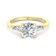 thumbnail image 4 of Beegio - Tapered Baguette Round Cut Moissanite Lab-Diamond Engagement Ring, 4 of 5