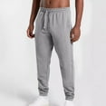 thumbnail image 2 of cfhntfmh Men's Casual Joggers Solid Straight Leg Sweatpants Workout Athletic Pants with Pockets Drawstring Gym Running Pants（Gray,XX-Large), 2 of 6