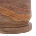 thumbnail image 6 of Safavieh Couture Valentia Scandinavian Marble and Manufactured Wood Round End Table, Brown, 6 of 8