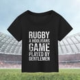 thumbnail image 2 of Gibobby Blusas Manga Larga Para Niñas Camiseta de manga corta con estampado de de fútbol para niños, regalo deportivo para fanáticos del fútbol americano, verano （Negro， 5-6 Años), 2 of 3