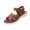 Brown, variant on Bkhluea Women Crisscross Strap Comfort Wedge Sandals Adjustable Footwear For Beach Travel Daily Casual Outdoor Activities