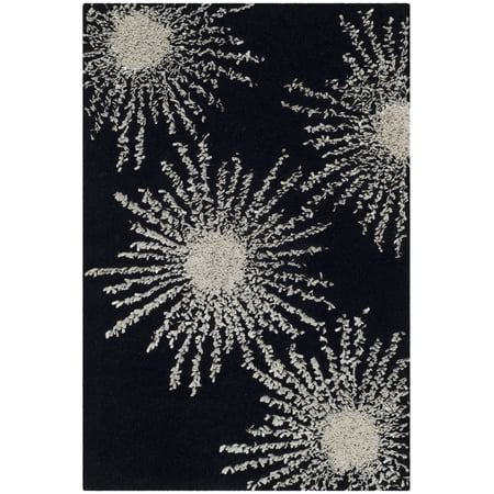 SAFAVIEH Soho Fiesta Geometric Area Rug Black/White 2 x 3