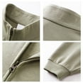 thumbnail image 6 of Mens Zip up Sweatshirt Cotton Fall Sports Long Sleeve Hoodie with Pockets, 6 of 6