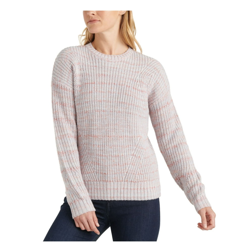 Lucky Brand LUCKY BRAND Womens Pink Long Sleeve Crew Neck Blouse