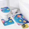 thumbnail image 4 of Balloon Dream Sky Shower Curtain Bathroom Sets Toilet Lid Rug, Bath Mat And Contour Mat, Shower Curtain 4Pcs, 4 of 8