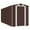 Dark brown, variant on vidaXL Outdoor Galvanized Steel for Backyard Patio Storage Shed