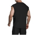 thumbnail image 5 of EOYWHK Tank Tops for Men Big and Tall T-Shirt Sleeveless Moisture Wicking Shirt Stretch Loose Raglan Sleeve Round Neck Solid Color Workout Tops Clearance,M-3XL, 5 of 5