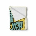 thumbnail image 2 of Tequila Soft Flannel Fleece Throw Blanket, Funny Words Retro Design When Life Gives You Lemons Grab Tequila, Cozy Plush for Indoor and Outdoor Use, 50" x 60", Mustard Seafoam, by Ambesonne, 2 of 6