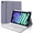 Lavender, variant on Keyboard Case for iPad Mini 7/6, Detachable Rechargeable Bluetooth Keyboard Folio with Pencil Holder
