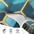 thumbnail image 6 of Yayeee Runner Rug for Bedroom 2'x6' Machine Washable Hallway Non Slip Mat, Light Blue Geometric Pattern, 6 of 8