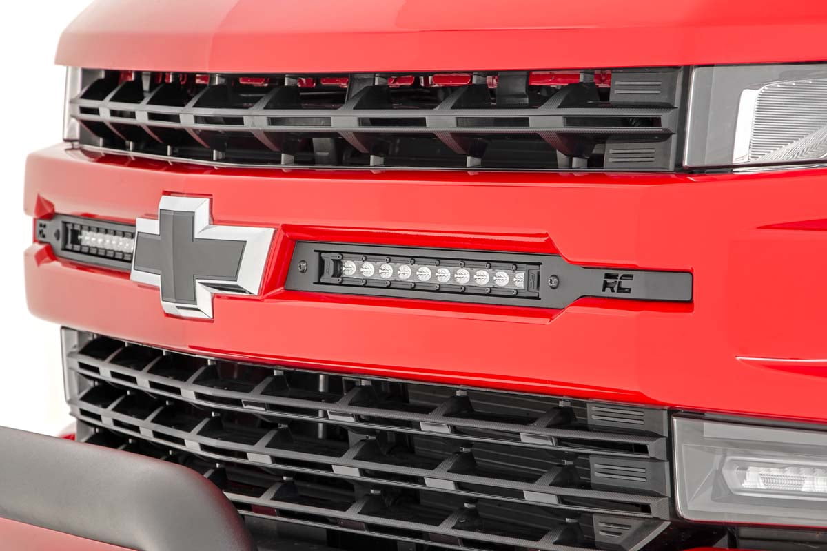 Rough Country 10" Black Series LED Grille Kit for 19-22 Silverado 1500 - 70817 Fits select: 2019-2022 CHEVROLET SILVERADO, 2022 CHEVROLET SILVERADO LTD