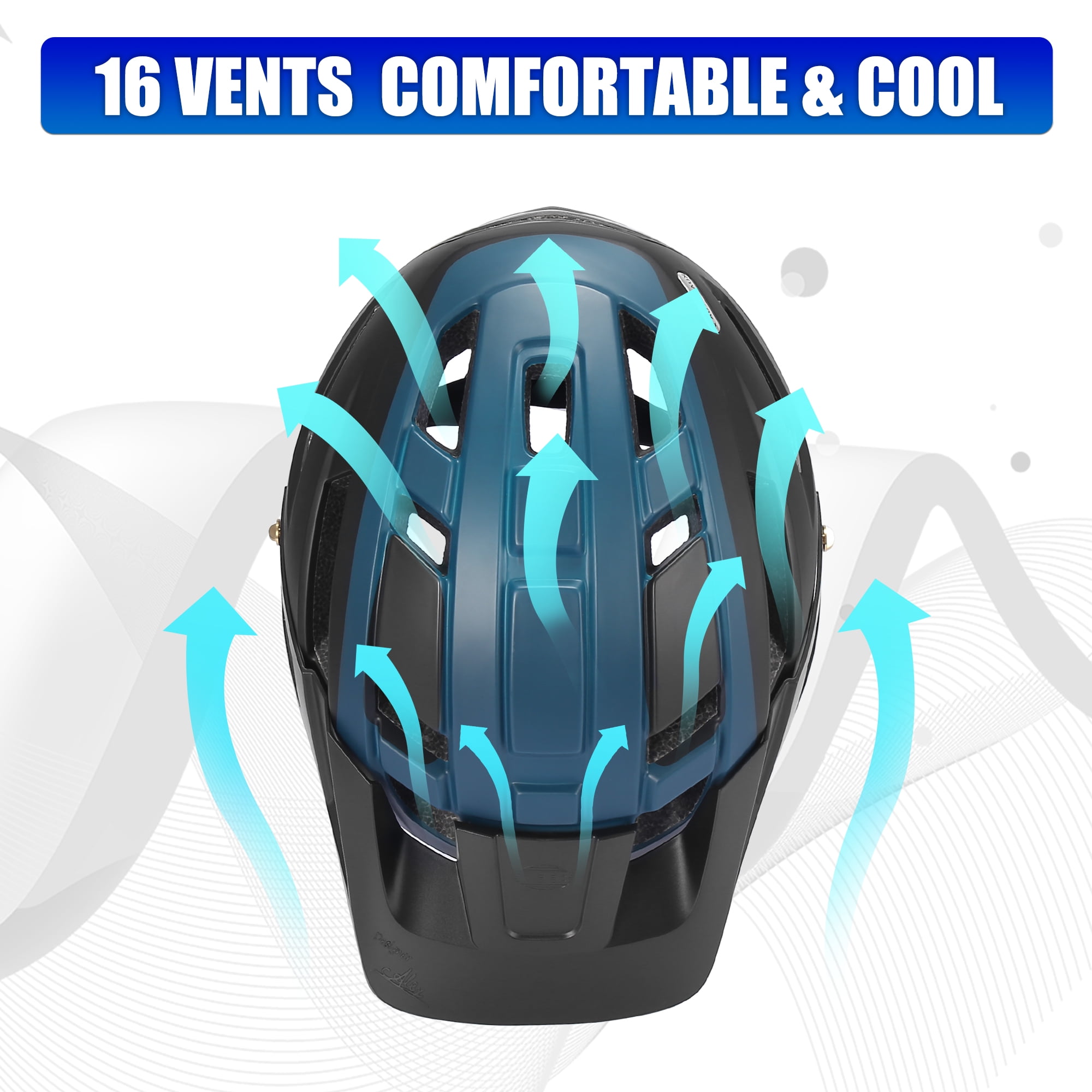 Unique Bargains Adult Bike Helmet Adjustable Mountain Bike Helmet