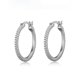 thumbnail image 2 of Arete para mujer, Plata con baño de Rodio, Zirconia Cùbica, Plata de Ley 925, aretes para mujeres 20 mm, joyeria para mujer, regalos para mujer, diseño Rodeo Drive ELLE R2LC3V000K, 2 of 2