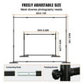 thumbnail image 4 of 10x10ft Heavy Duty Pipe and Drape Kit with 6 Clamps, Carbon Steel Base & Carry Bag for Event Backdrops, 4 of 7
