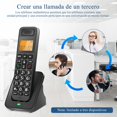 thumbnail image 4 of Tel&eacute;fono Inal&aacute;mbrico, Telefono Inalambrico para Casa con Identificador de Llamadas, &Aacute;mplio Alcance con Luz En Pantalla, Llamadas Manos Libres, Botones Grandes, 3 l&amp, 4 of 8