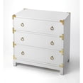 thumbnail image 1 of Beaumont Lane Commode Métropolitaine Brillante en Blanc, 1 of 3