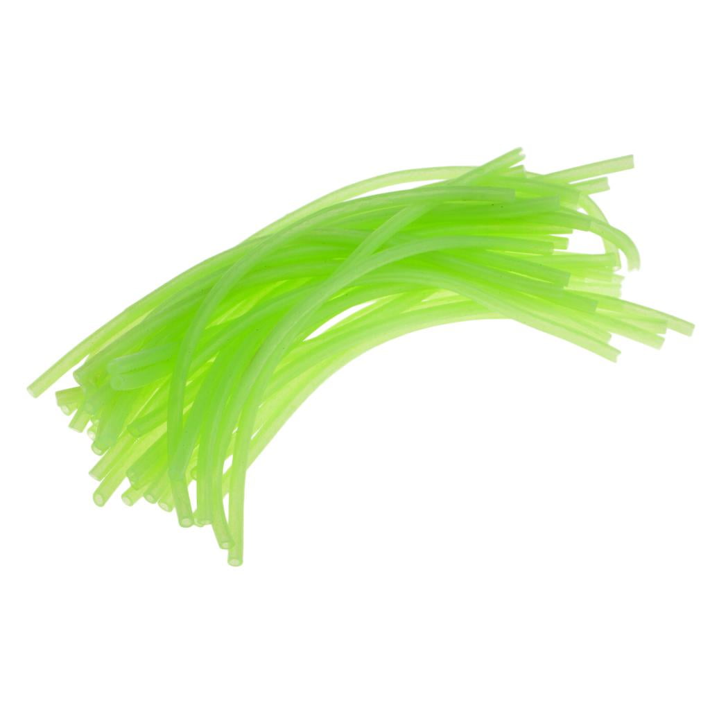 Details about   40pcs/set Green Color Glowing Silicone Tube Glowing Hook Shank Sleeve 2 Size 