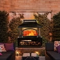 thumbnail image 3 of 37' inch Rectangular Metal Outdoor Wood Burning Fireplace-Outdoor Fireplace US, 3 of 19