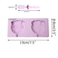 thumbnail image 4 of Moocorvic DIY silicone ice cream mold with lid ice tray Cartoon Silicone 2 with Cute pig, 4 of 6
