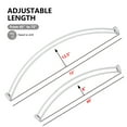 thumbnail image 4 of Utopia Alley Rustproof Wall Mounted Aluminum Double Curved Shower Curtain Rod, Screw Mount Rod, Stronger and More Secure Than Tension, Adjustable Double Shower Rod from 45" to 72", Expandable (White), 4 of 11