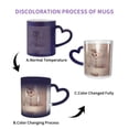 thumbnail image 2 of Color changing mug in the sky Funny Coffee Milk Tea Mug Cup Pink Rose Flower Gold Copper Sequin Sparkly Ceramic Cup, 2 of 6