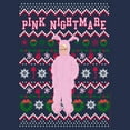 thumbnail image 2 of Men's A Christmas Story Ralphie Pink Nightmare Ugly Christmas Sweater Print Graphic T-Shirt, 2 of 3