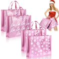 thumbnail image 1 of Juego de 4 Bolsas de Regalo Iridiscentes Rosadas para Navidad 50x40x13 cm, 1 of 7