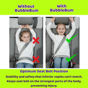 BubbleBum Booster Seats Inflatable Booster Car Seats for Kids Aged 4 to 11 Years, Black Style
