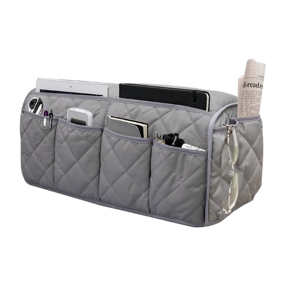 LAMIRO Armchair Caddy,Anti-Slip Sofa Armrest Organizer,Recliner Caddy with 14 Pockets Storage