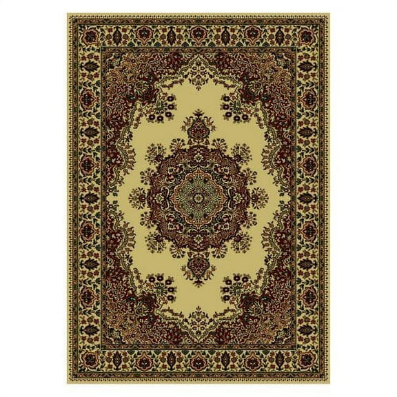 Radici Usa Castello Area Rug 1191 Ivory Medallion Floral 2' 2" x 7' 7" Rectangle