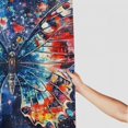 thumbnail image 3 of Patifu Butterfly Bathroom Décor Set with Hooks, Graphic Print 100% Polyester Washable Shower Curtain, Independence Day Theme 36"x72, 3 of 7