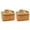 Khaki, variant on Yonrjhukm 2pcs Picnic Bags Thermal Food Basket Lunch Containers Imitation Rattan Insulated Cooler Bag Portable Picnic Basket Picnic Bags Thermal Food Basket Insulated Cooler Useful and Nice