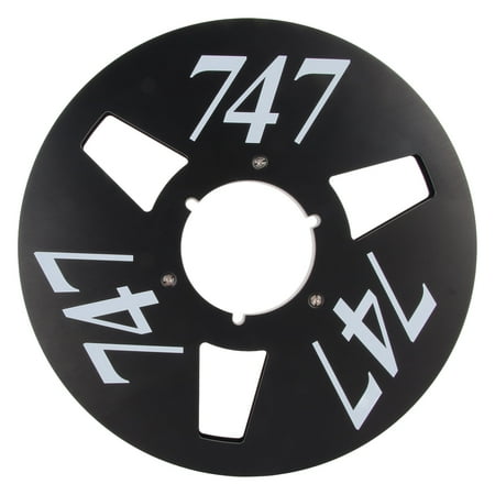 

Flash Sale1/4 10 Inch Empty Tape Reel 3 Hole Aluminum Alloy Universal Open Reel Sound Tape Empty Reel Opening Machine Part Black