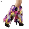 thumbnail image 2 of Women Leg Warmers Colorful Furry Faux Fur Fashion Appearance Stretchy Boot Covers for Daily Wear, 2 of 8