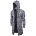 thumbnail image 4 of Cárdigan De Punto De Otoño Invierno Europeo Para Hombre Chaqueta De Abrigo Cálido Con Capucha (Gris Xl)-190129.03 Likrtyny Caballero, 4 of 8