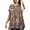 A-Leopard08, variant on VEPKUL Plus Size Blouse for Women Short Sleeve Casual Shirt Tunic Tops Down Neck T-Shirt Loose Shirt B-purple 1X