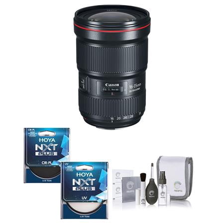EF 16-35mm f/2.8L III USM Lens, Bundle with Hoya NXT Plus 82mm 10-Layer HMC Multi-Coated UV and CPL Lens Filters, Cleaning Kit