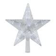 thumbnail image 2 of Northlight 8.5" LED Lighted Clear 5 Point Star Christmas Tree Topper, White Lights, 2 of 5