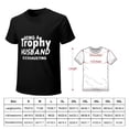 thumbnail image 2 of Being A Trophy Husband Is Exhausting Charismatic Men's Cotton Short Sleeve HD Print Tee for Casual T-Shirt Crew Neck Top Black S, 2 of 7