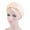 Beige, variant on Women's Scarf Bonnet Hat - Turban Head Cover, Baseball Cap, Polyester, One Size