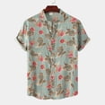 thumbnail image 5 of Hawaiian Shirt For Men, Men's Vintage Button Down Bowling Shirts Short Sleeve Summer Beach Shirt 2XL, 5 of 5