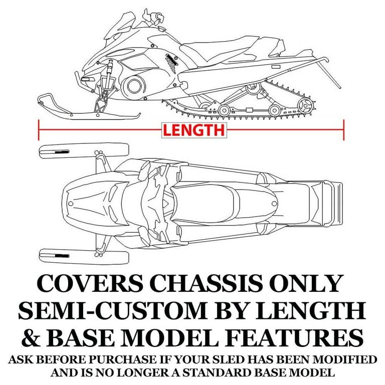 Snow Cover Compatible for 2011-2014 Ski Doo Bombardier snowmobile