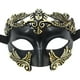 thumbnail image 5 of Máscara de mascarada, accesorios de disfraz para hombre, máscara de graduación, cubierta facial, novedad romana, media cara B, 5 of 9