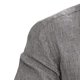 thumbnail image 5 of Camisa con cuello en V para hombre, de algodón y lino, informal, holgada, con cuello levantado Pompotops oipoqjl8412, 5 of 6