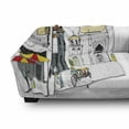 thumbnail image 3 of East Soft Flannel Fleece Blanket, Hand Drawn Illustration of Old Singapore Traditional Building People Umbrellas Travel, Cozy Plush for Indoor and Outdoor Use, 50" x 60", Multicolor, by Ambesonne, 3 of 6